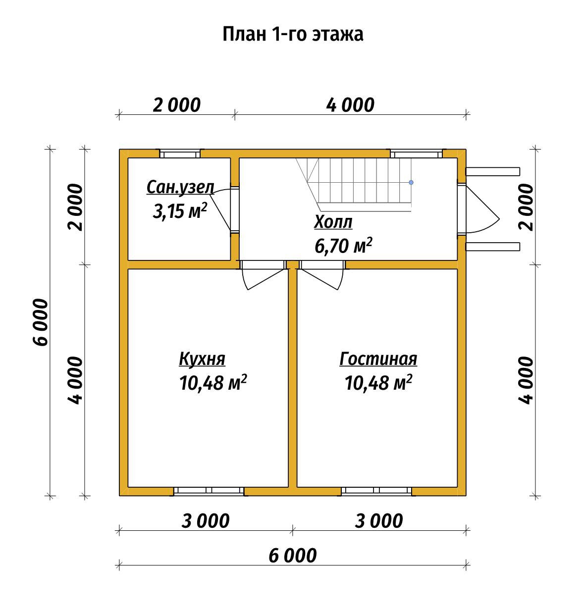 П-572 План первого этажа П-572 План первого этажа