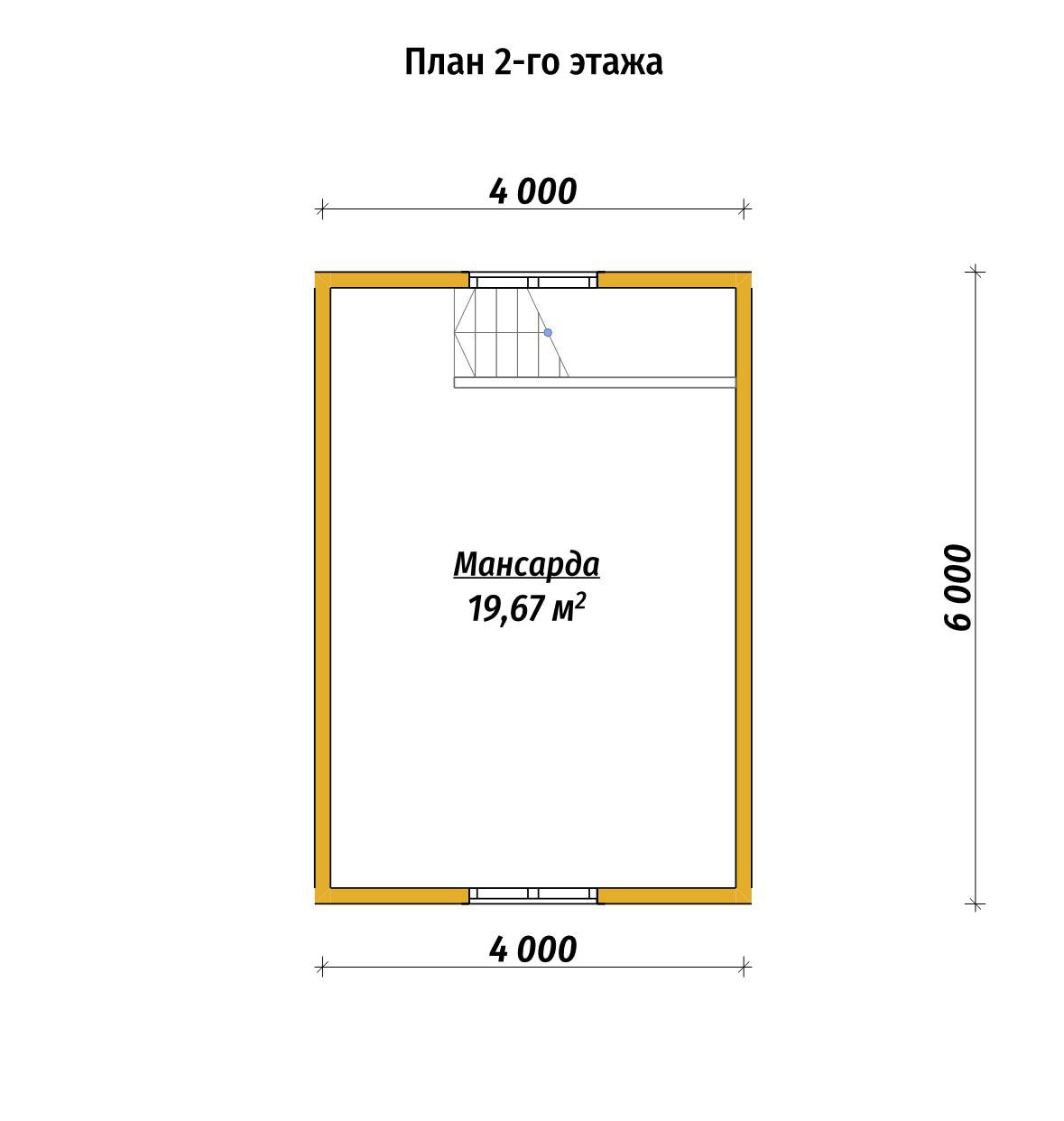 П-572 План второго этажа П-572 План второго этажа
