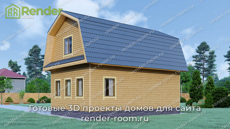 Проект П-593 Площадь: 75, Размер: 6х9