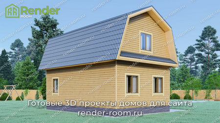 Проект П-593 Площадь: 75, Размер: 6х9