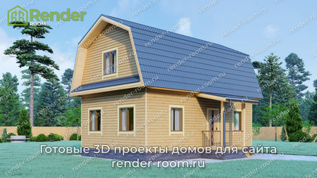 Проект П-593 Площадь: 75, Размер: 6х9