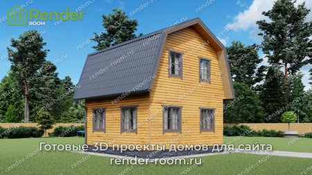 Проект П-595 Площадь: 64, Размер: 6х8