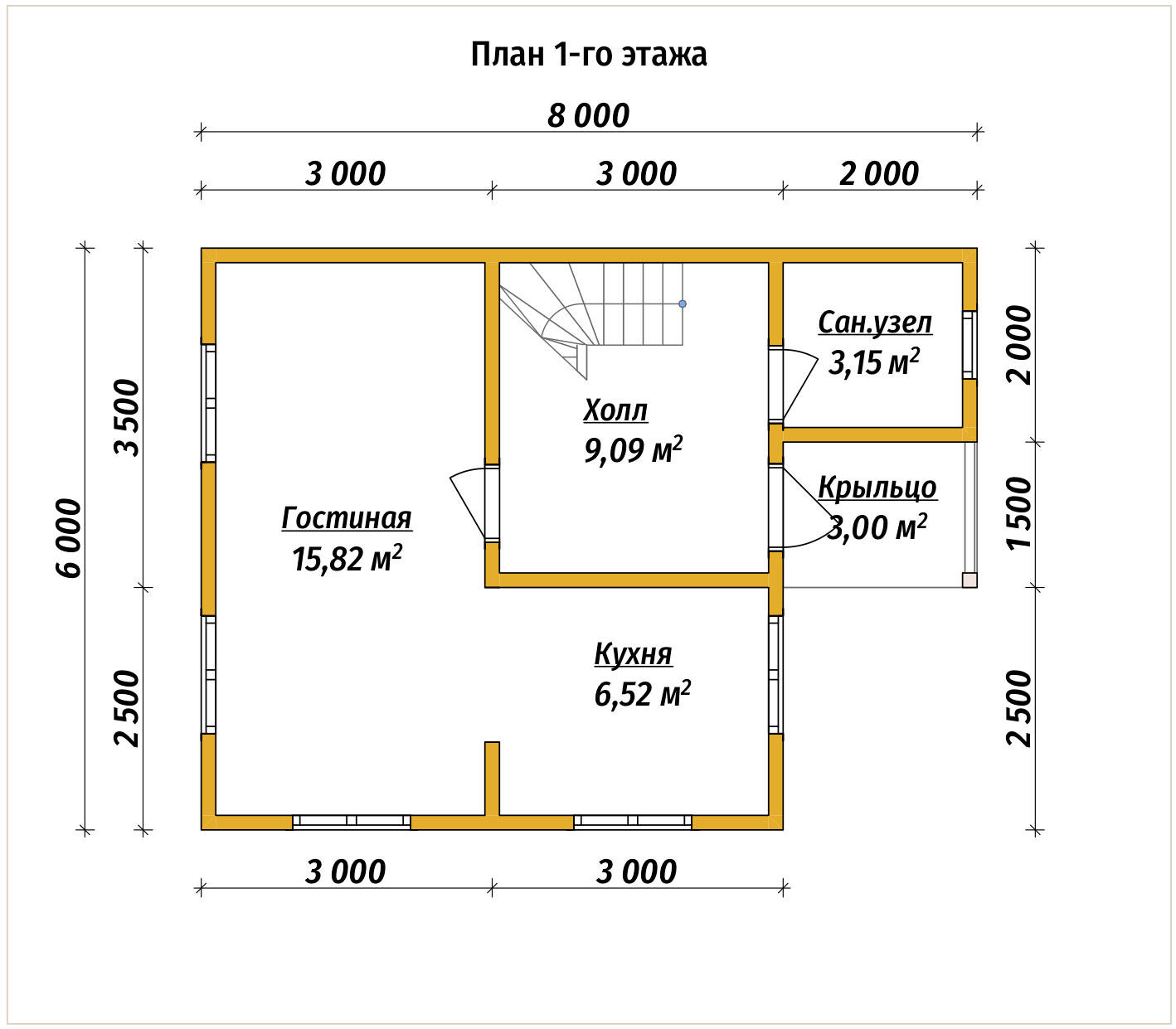П-595 План первого этажа П-595 План первого этажа