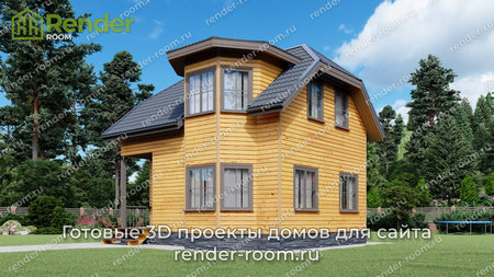 Проект П-6 Площадь: 80,2, Размер: 7х8