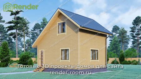 Проект  Площадь: 63,74, Размер: 6х7