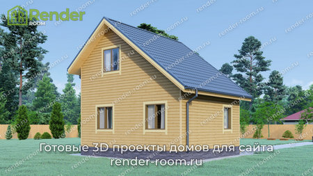 Проект  Площадь: 63,74, Размер: 6х7