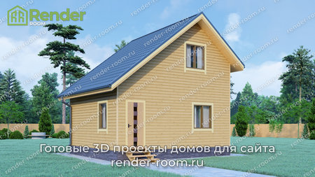 Проект  Площадь: 63,74, Размер: 6х7