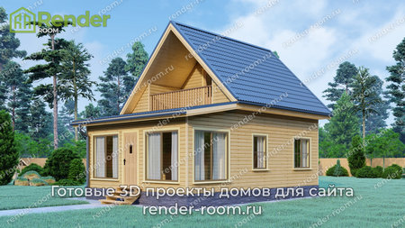 Проект  Площадь: 59, Размер: 6х9