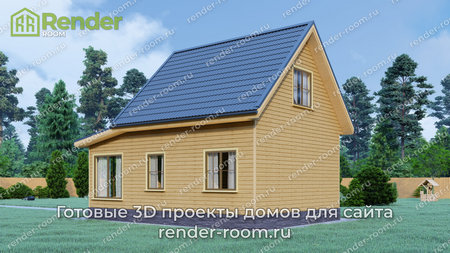 Проект  Площадь: 59, Размер: 6х9