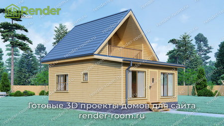 Проект  Площадь: 59, Размер: 6х9