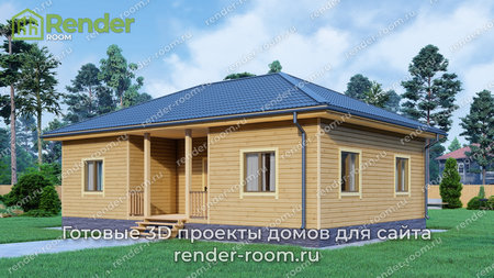 Проект  Площадь: 75, Размер: 8х12