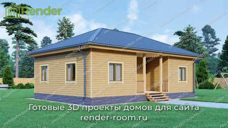 Проект  Площадь: 75, Размер: 8х12