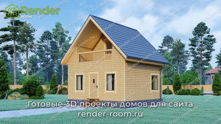 Проект  Площадь: 45,87, Размер: 6х6