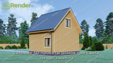 Проект  Площадь: 45,87, Размер: 6х6