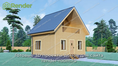 Проект  Площадь: 45,87, Размер: 6х6