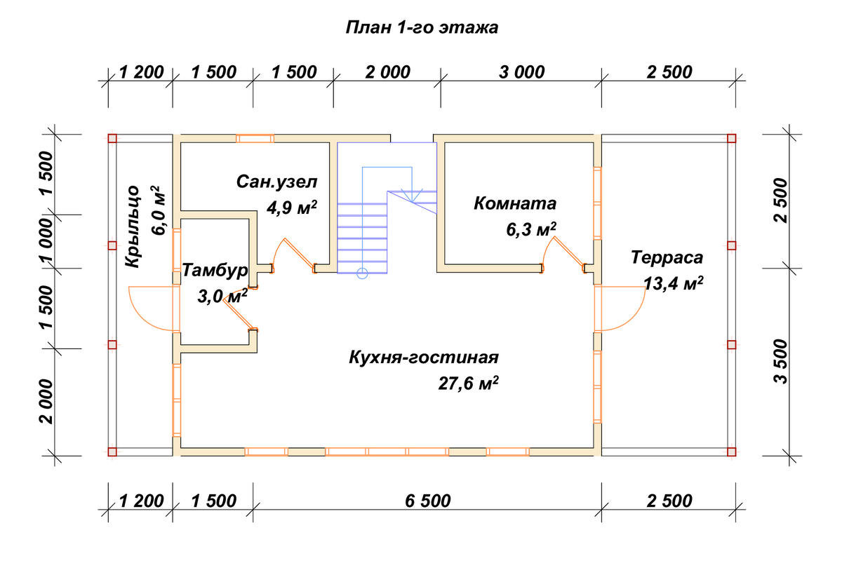 П-662 План первого этажа П-662 План первого этажа