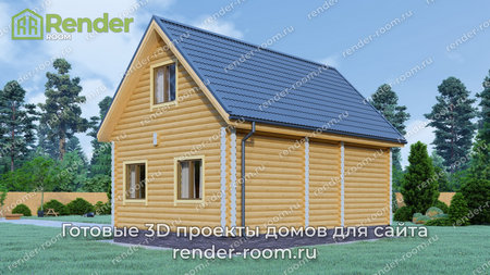 Проект  Площадь: 75, Размер: 6х9