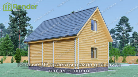 Проект  Площадь: 75, Размер: 6х9