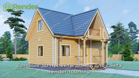 Проект  Площадь: 75, Размер: 6х9