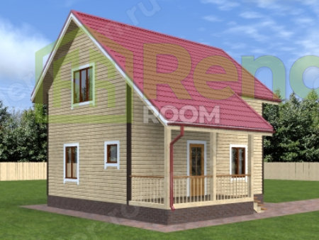 Проект  Площадь: 81, Размер: 6х8