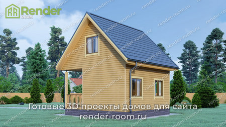 Проект П-691 Площадь: 48, Размер: 6х6