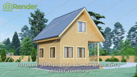 Проект П-691 Площадь: 48, Размер: 6х6