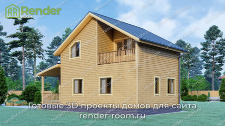 Проект  Площадь: 82, Размер: 6х8