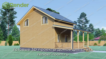 Проект  Площадь: 82, Размер: 6х8