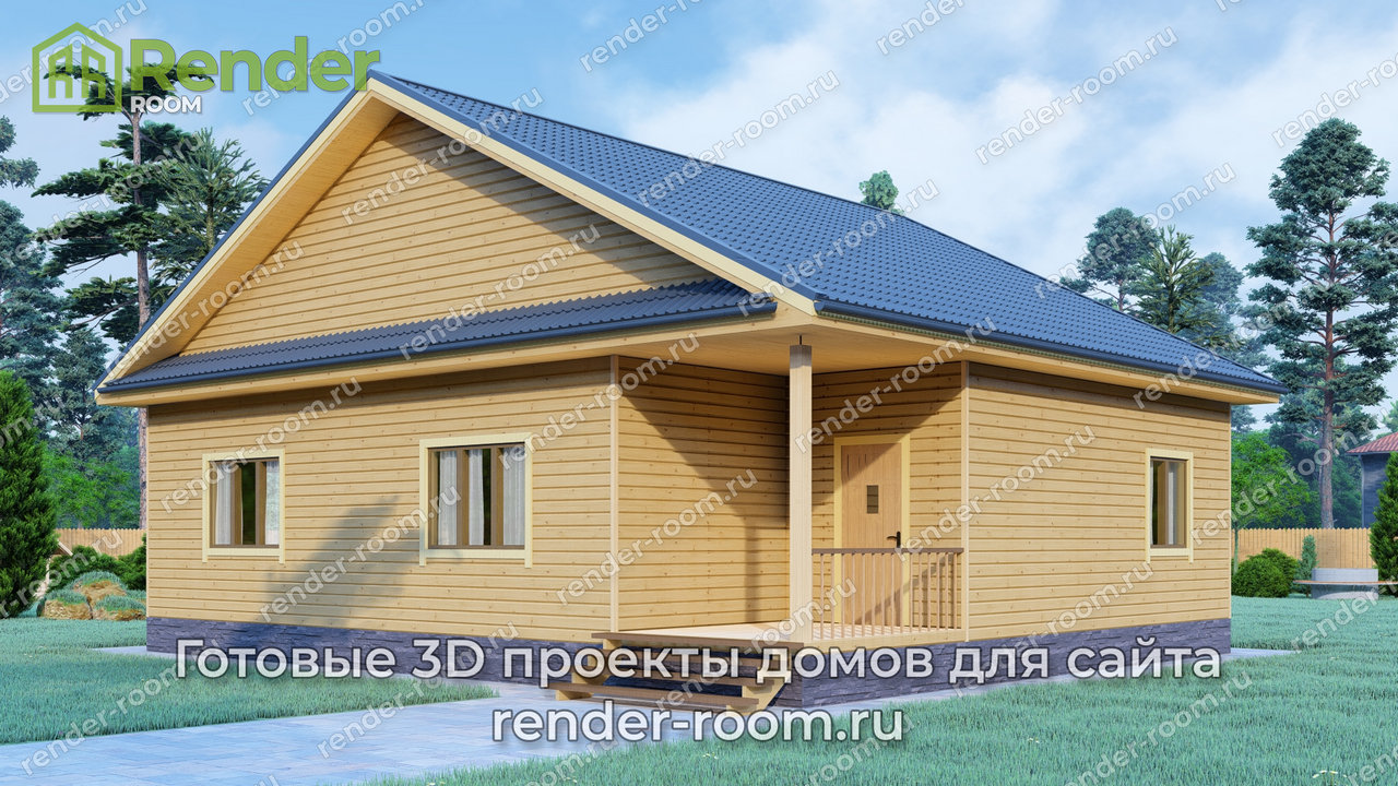 Проект брусового дома 10х12, площадью 100 м2