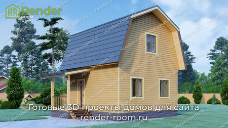 Проект  Площадь: 59, Размер: 6х6