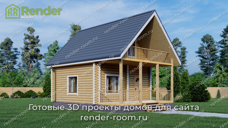 Проект  Площадь: 57, Размер: 6х9