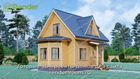 Проект  Площадь: 63, Размер: 6х8