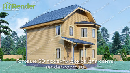 Проект  Площадь: 121, Размер: 8х10