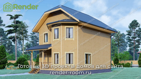 Проект  Площадь: 121, Размер: 8х10