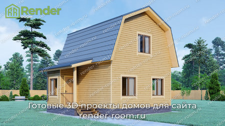 Проект  Площадь: 64, Размер: 6х8