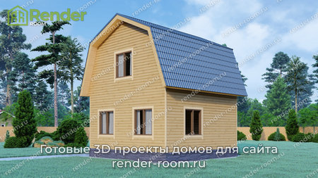 Проект  Площадь: 64, Размер: 6х8