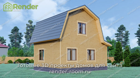 Проект  Площадь: 64, Размер: 6х8