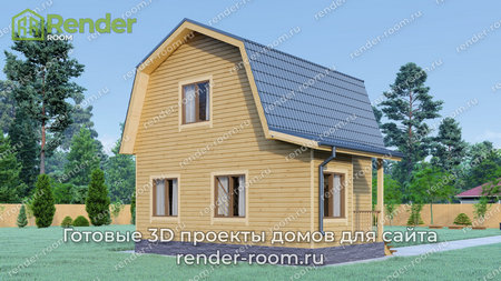 Проект  Площадь: 64, Размер: 6х8