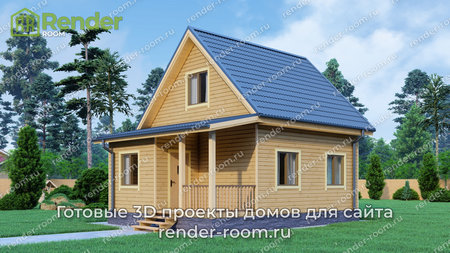 Проект  Площадь: 64, Размер: 6х8