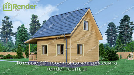 Проект  Площадь: 64, Размер: 6х8