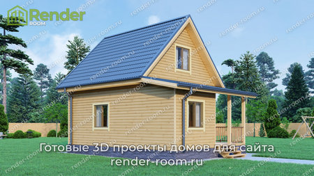 Проект  Площадь: 64, Размер: 6х8