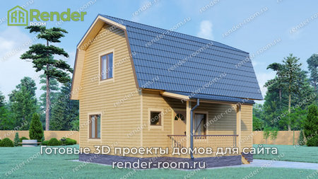 Проект  Площадь: 77, Размер: 6х8