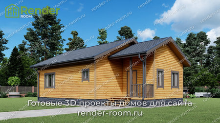 Проект  Площадь: 74,6, Размер: 8х12