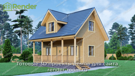 Проект  Площадь: 65, Размер: 6х8