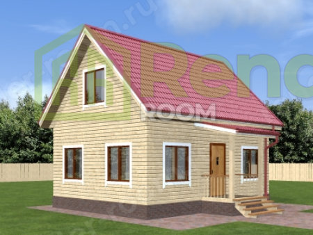 Проект  Площадь: 77, Размер: 6х8