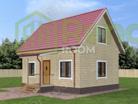 Проект  Площадь: 77, Размер: 6х8