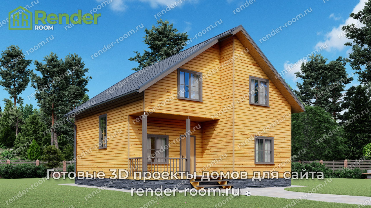 Проект брусового дома 9х10, площадью 147 м2