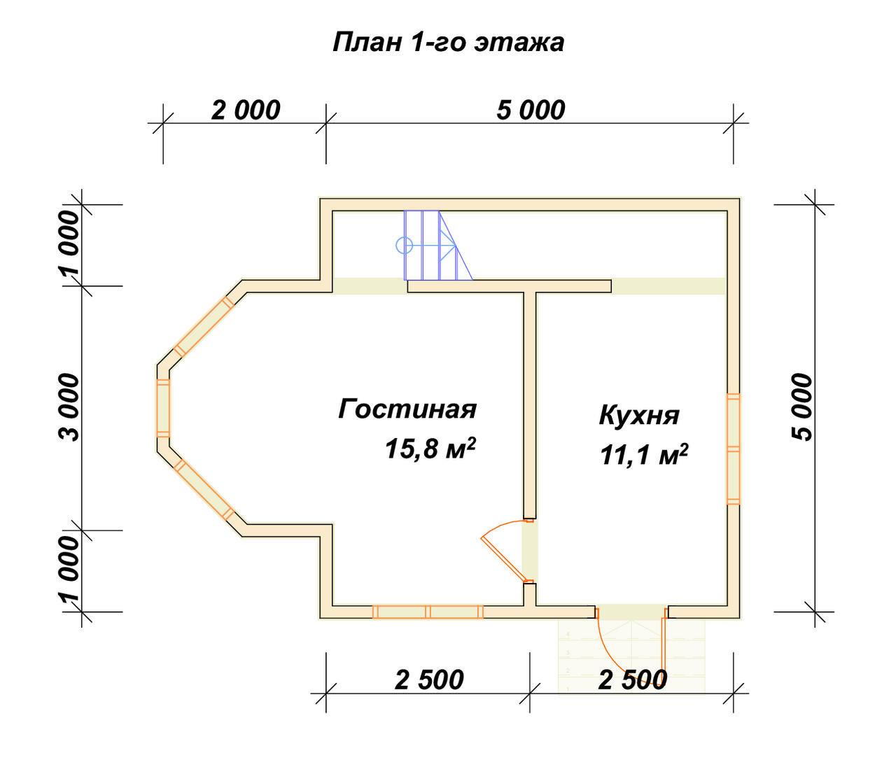 П-854 План первого этажа П-854 План первого этажа