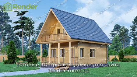 Проект  Площадь: 69, Размер: 6х9