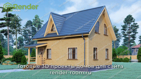 Проект  Площадь: 87,79, Размер: 6х8